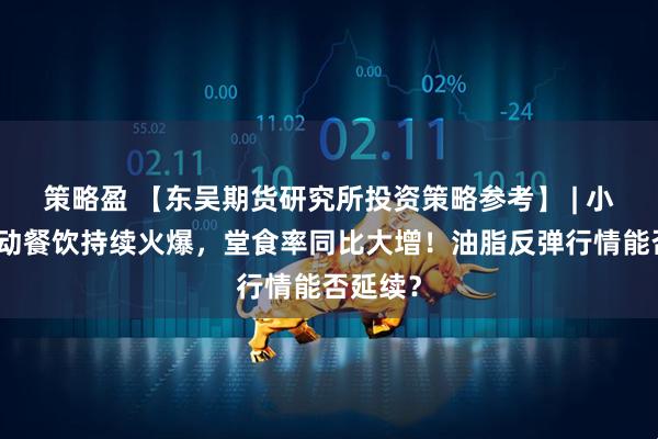 策略盈 【东吴期货研究所投资策略参考】 | 小长假带动餐饮持续火爆，堂食率同比大增！油脂反弹行情能否延续？