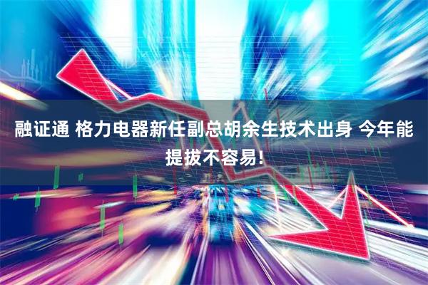 融证通 格力电器新任副总胡余生技术出身 今年能提拔不容易!